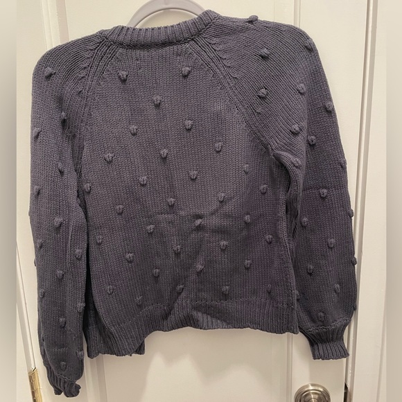 Loft Dark Grey Bubble Cardigan NWOT - Picture 2 of 3